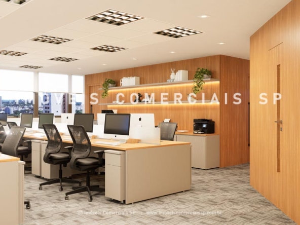 Imoveis Comerciais SP - Cidade Moncoes Brooklin Novo Zona Sul Escritorio Novo Mobiliado BTS 17088
