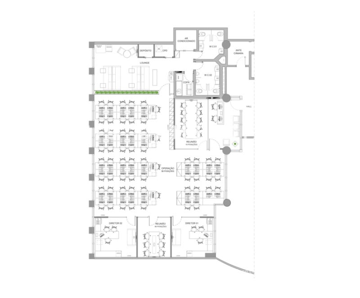 Imoveis Comerciais SP - Escritorio Mobiliado Locação Vila Olímpia 17287
