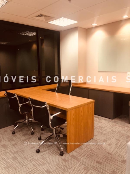 Imoveis Comerciais SP - Escritorio Mobiliado Locação Vila Olímpia 17287