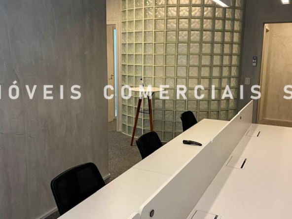 Imoveis Comerciais SP - Escritorio Mobiliado Zona Sul SP Locacao 17148
