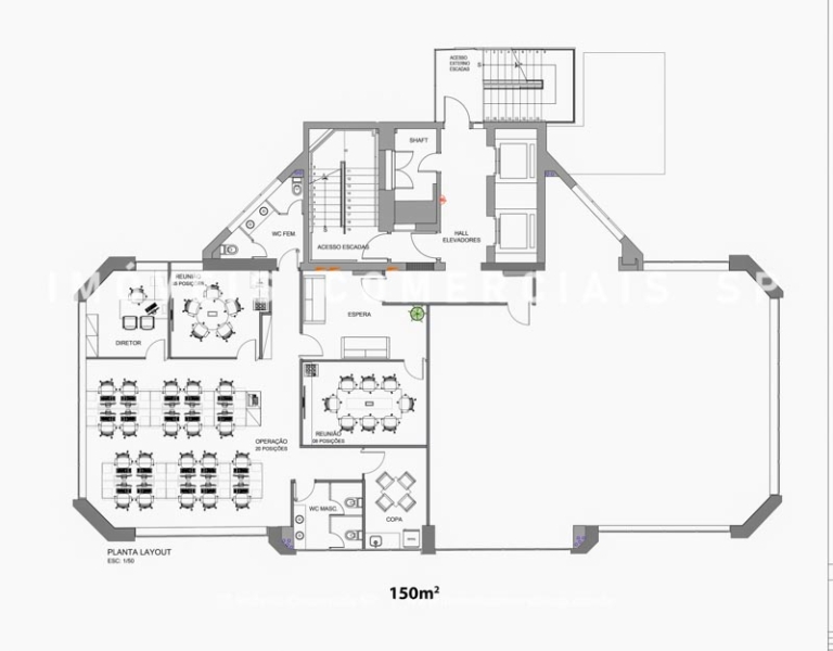 Imoveis Comerciais SP Escritorio Mobiliado Alugar Higienopolis 17420
